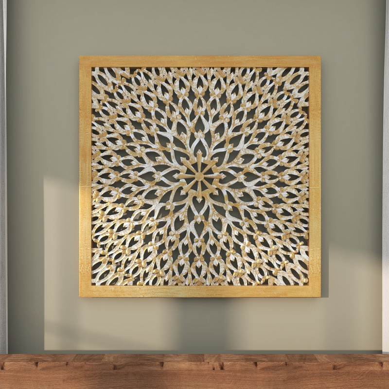 Abstract and Geometric Wall Dcor Kelly Clarkson Home Size: 36″ H x 36″ W x 1″ D