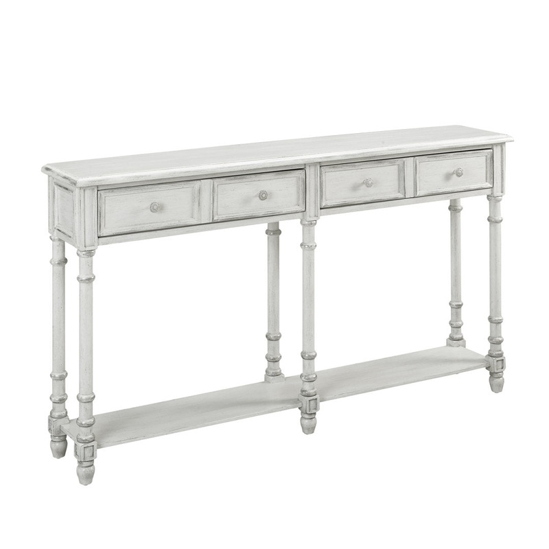 Belichick 58″ Console Table Kelly Clarkson Home Color: White