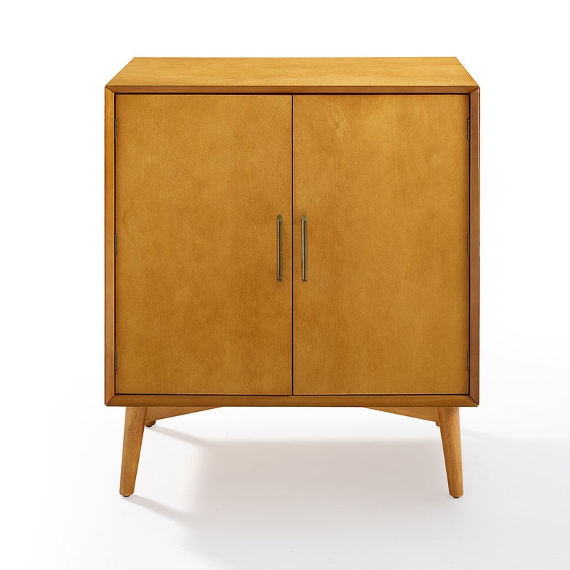 O’Reilly Bar Cabinet George Oliver Color: Acorn
