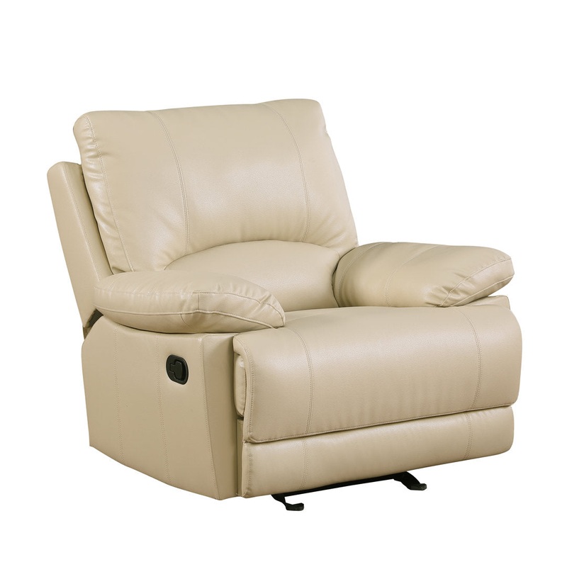 Trower 40″ Wide Manual Standard Recliner Red Barrel Studio Fabric: Beige
