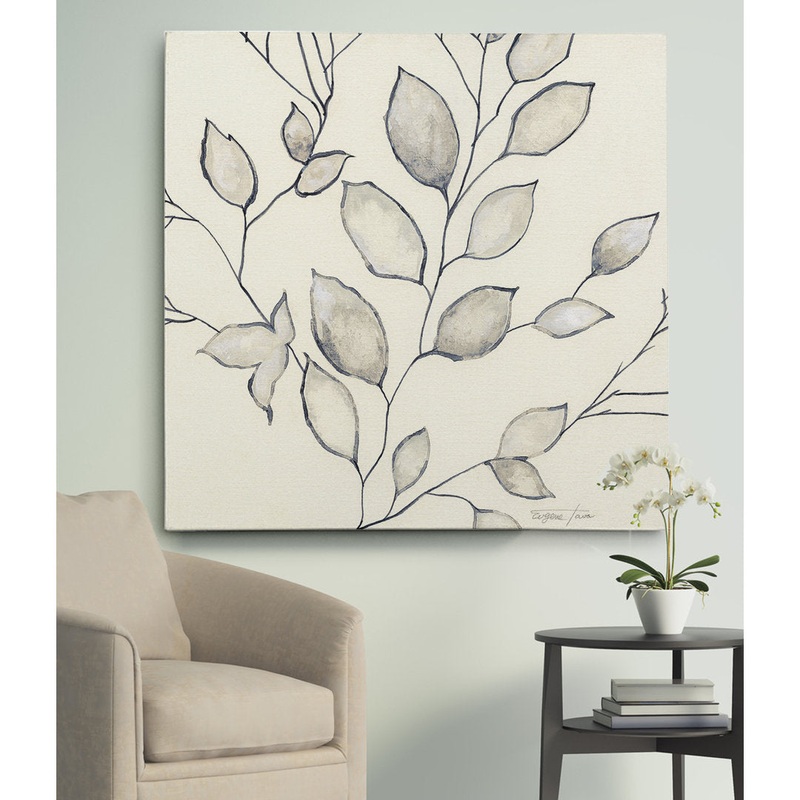 Whispering Leaves II – Painting Print Wade Logan Size: 40″ H x 40″ W x 1.5″ D Format: Wrapped Canvas