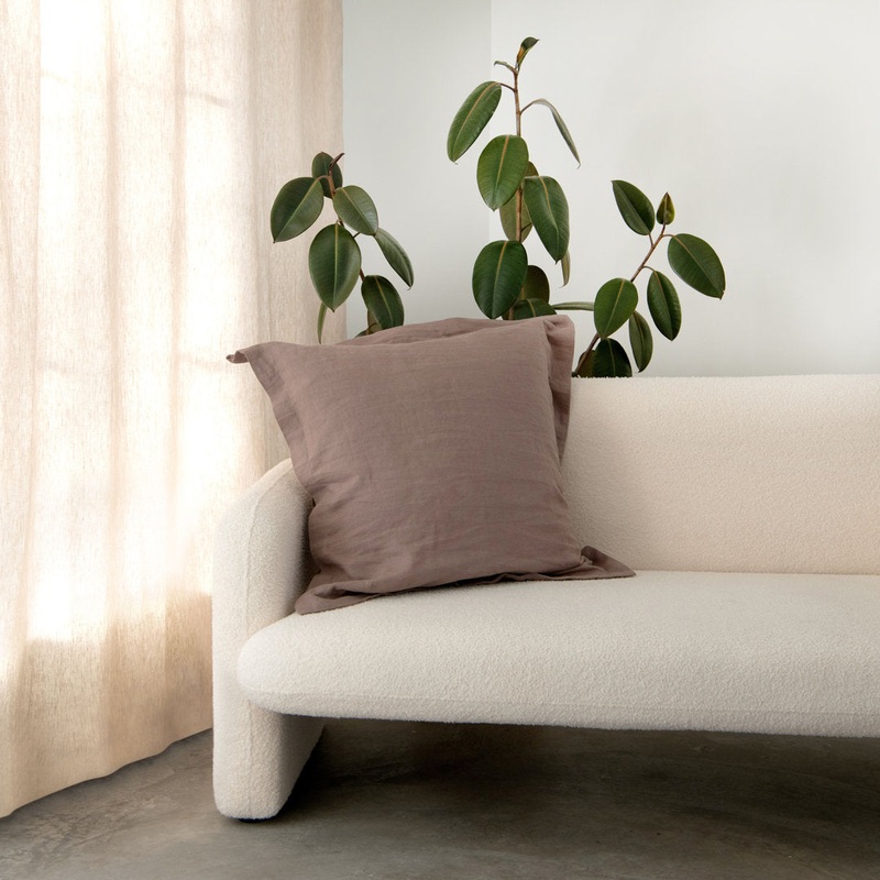 26″ X 26″ French Linen Euro Pillow With Flange BOKSER HOME