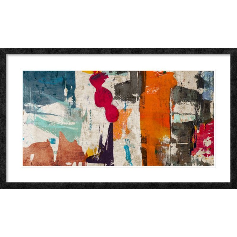 ‘Colors Royale’ by Munson Framed Painting Print Global Gallery Size: 26″ x 44″ x 1.5″ D