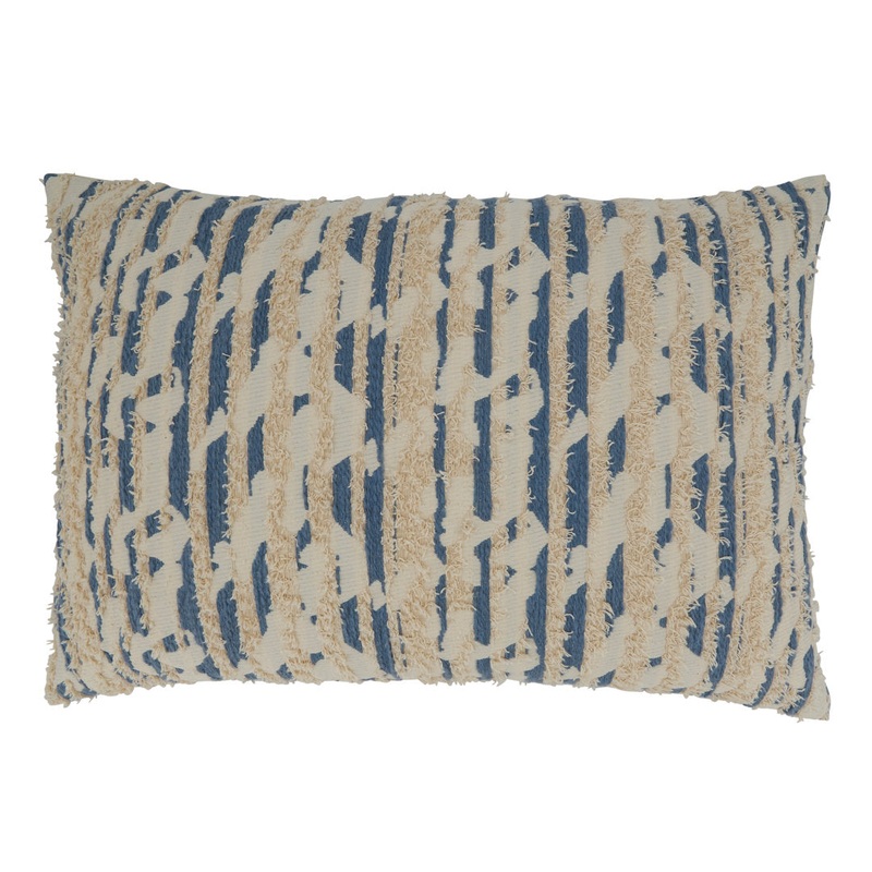 Trivium Rectangular Cotton Pillow Cover & Insert Saro