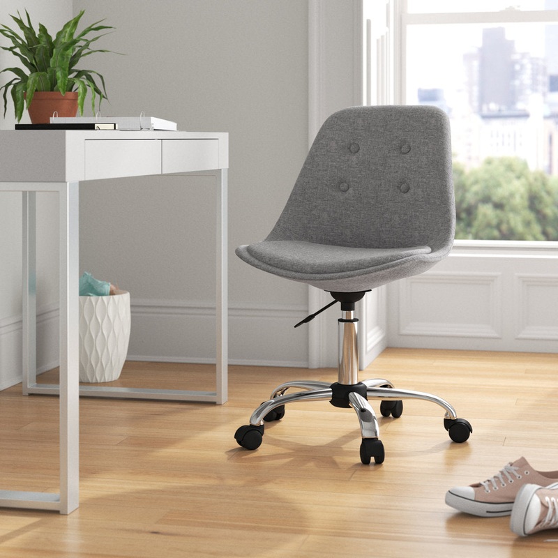 Tania Fabric Task Chair Mercury Row Teen Upholstery Color: Gray