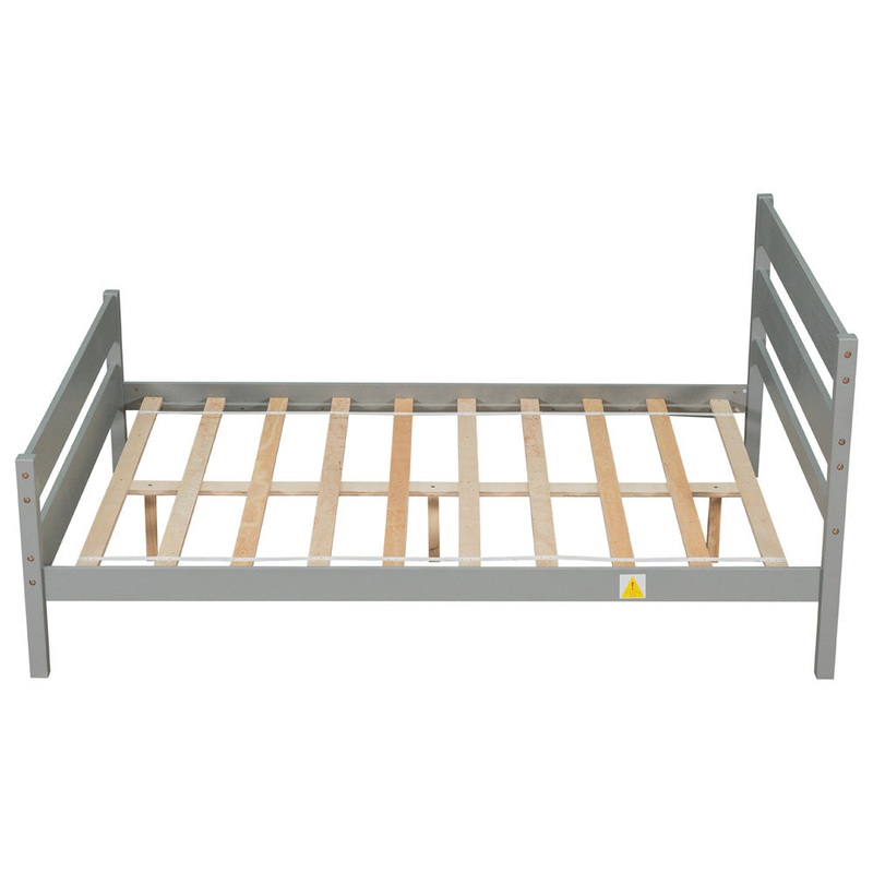 Unionstone 35.4″ Bed Frame Red Barrel Studio Color:  Gray