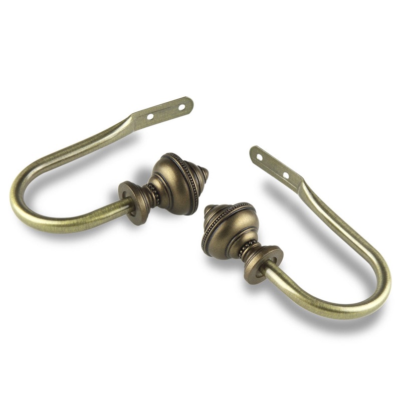 Bane Curtain Holdback (Set of 2) Alcott Hill Color: Antique Gold