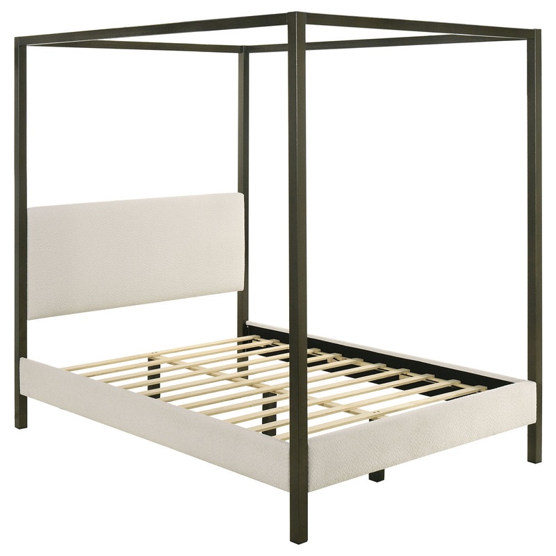 Tibold Upholstered Canopy Bed Latitude Run Size: Queen