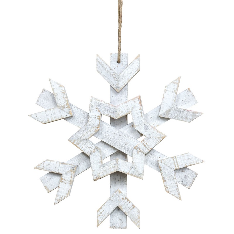 Wooden Jumbo Snowflake Wall Dcor The Holiday Aisle Size: 16″ H x 16″ W x 2″ D
