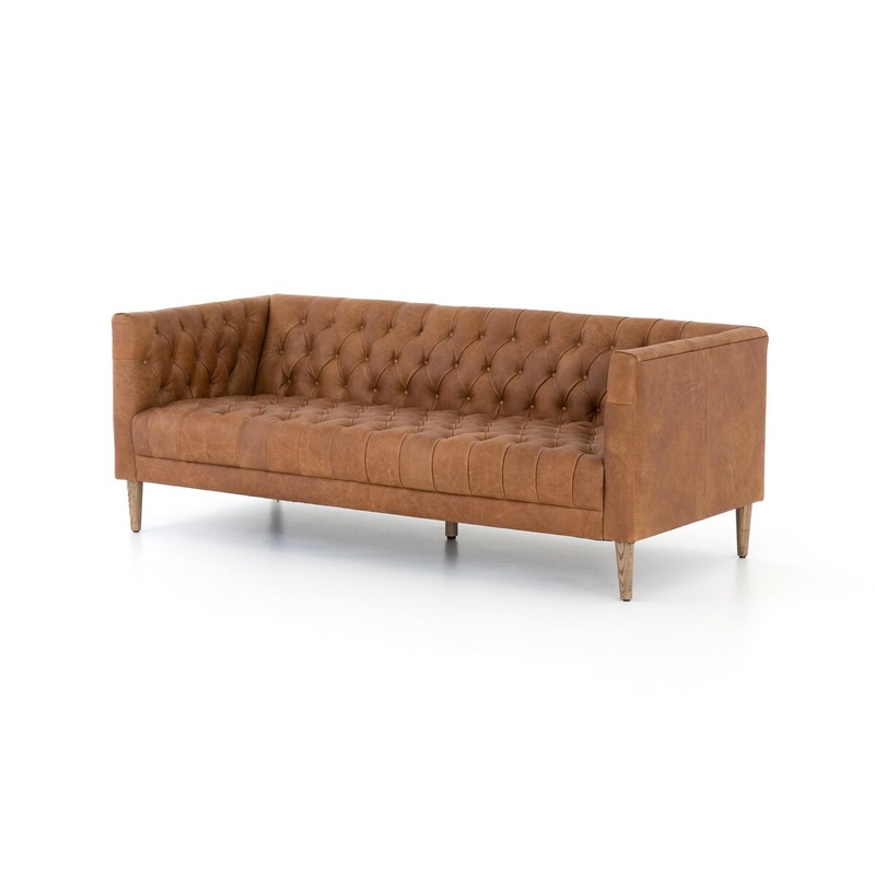 Tailor Leather 90″ Sofa