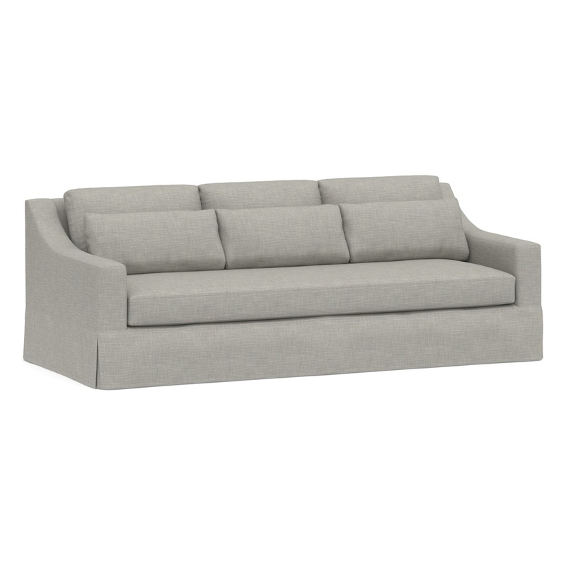 York Slope Arm Deep Seat Slipcovered Sofa 95