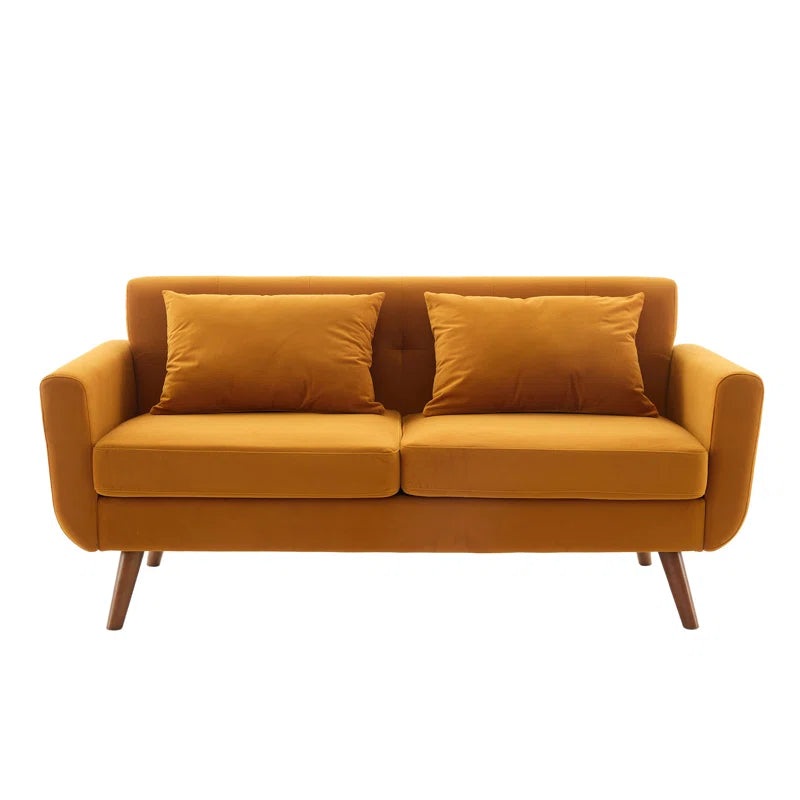 Jadier 66″ Upholstered Loveseat Square Sofa