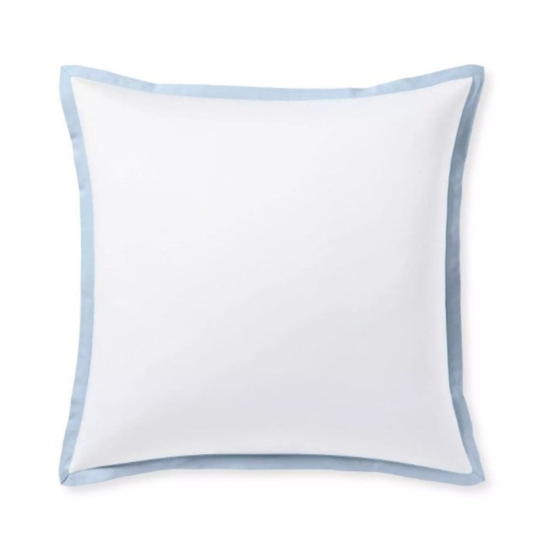 Border Frame Sateen Sham_Coastal Blue