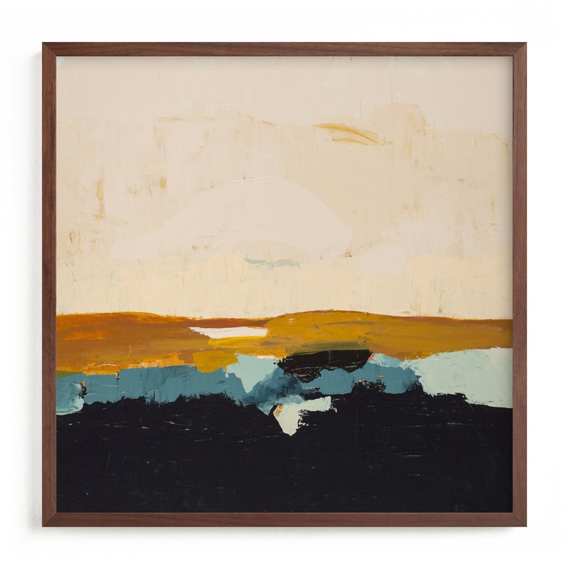 Yellow Seascape Framed Wall Art by Minted for West Elm