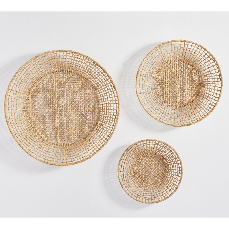 Asha Abaca Wall Basket Large