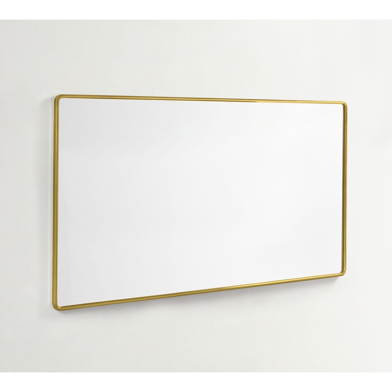 Vintage Double Wide Mirror with French Cleat Mount