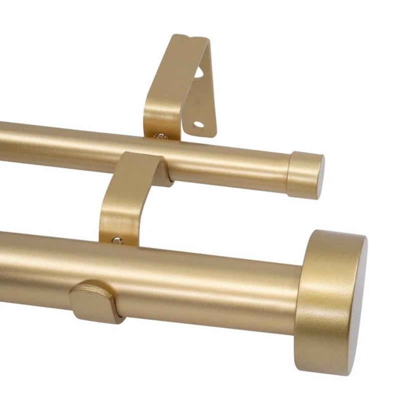 Adjustable Double Curtain Rod 48-84″