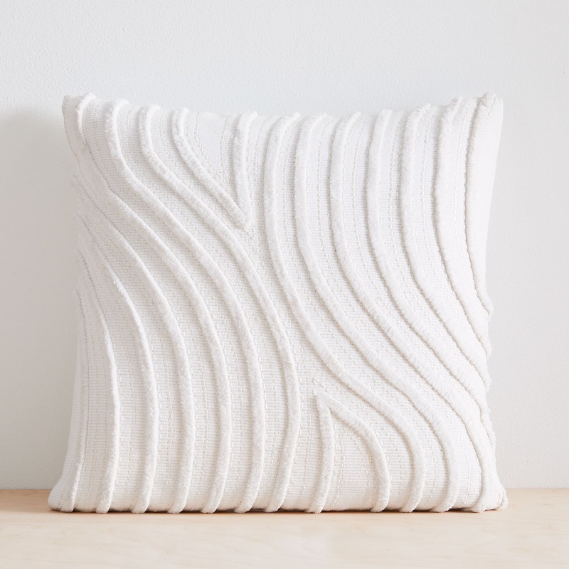 Textured Waves Pillow Cover-18″X18″
