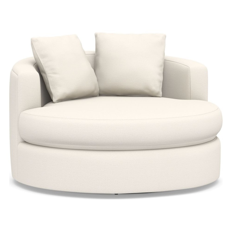 Balboa Upholstered Grand Swivel Armchair