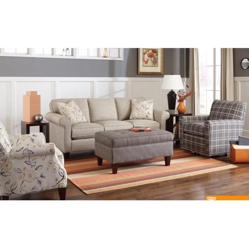 Affordable Fun Rolled Arm Sofa