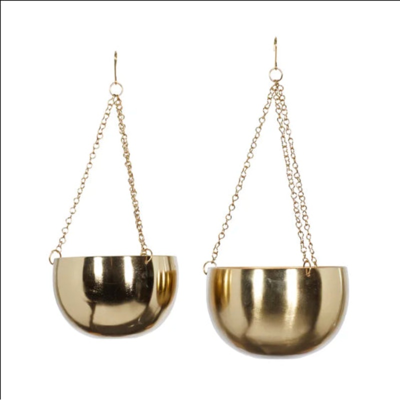 Benally Iron Hanging Planter Set Large