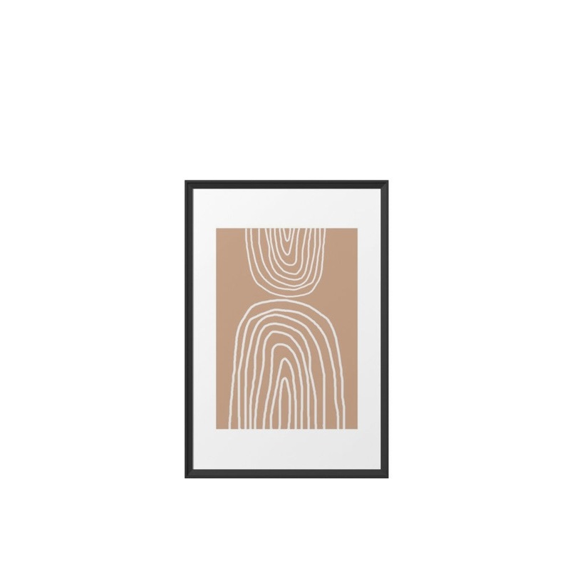 Abstract Rainbow Framed Art Print With Frame 24″ x 36″
