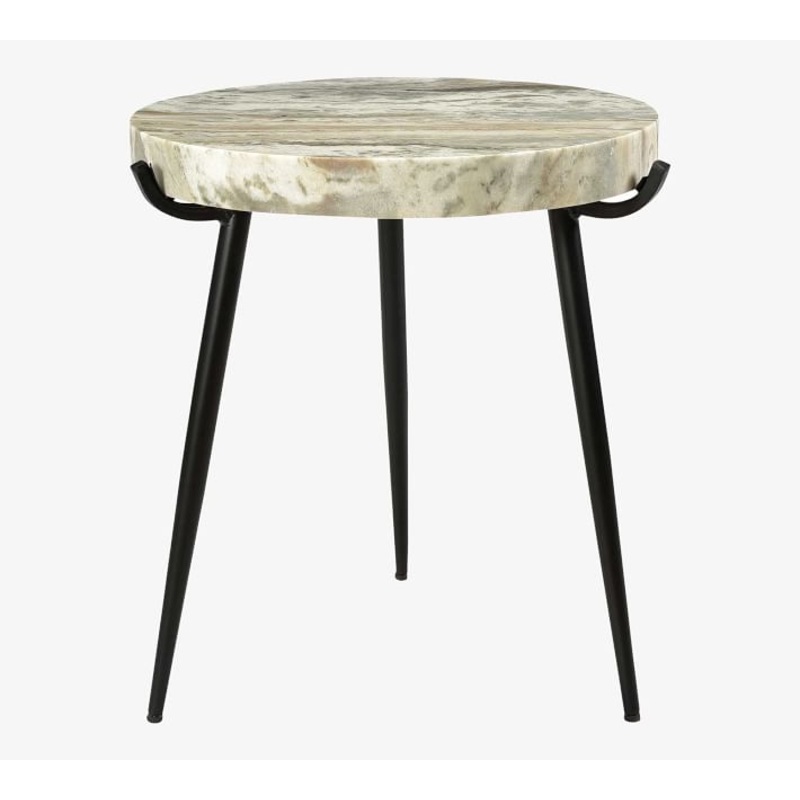 Brampton 18 Round Marble End Table