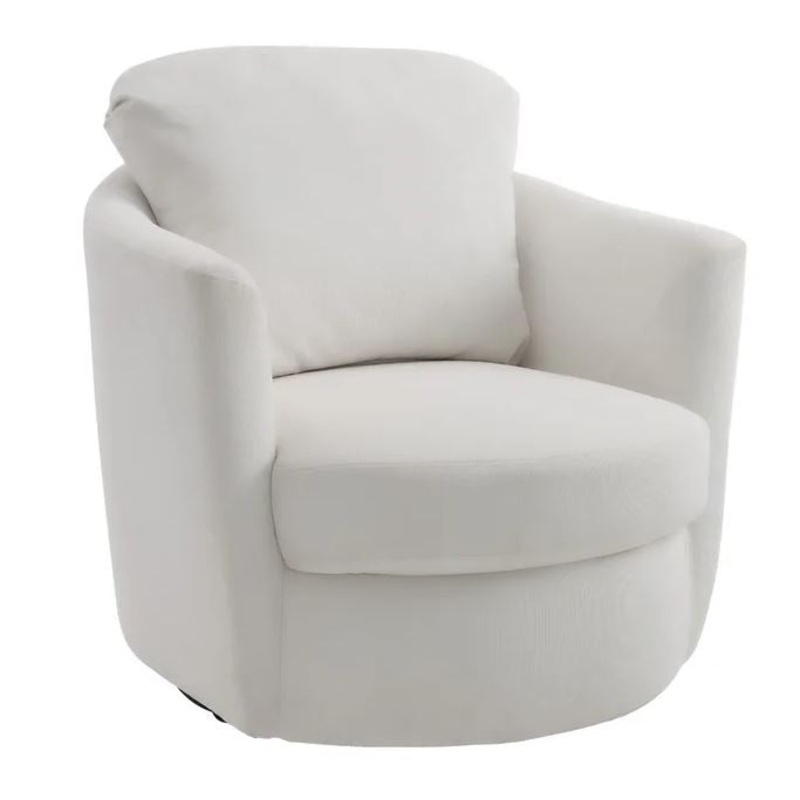 Wide Swivel Armchair