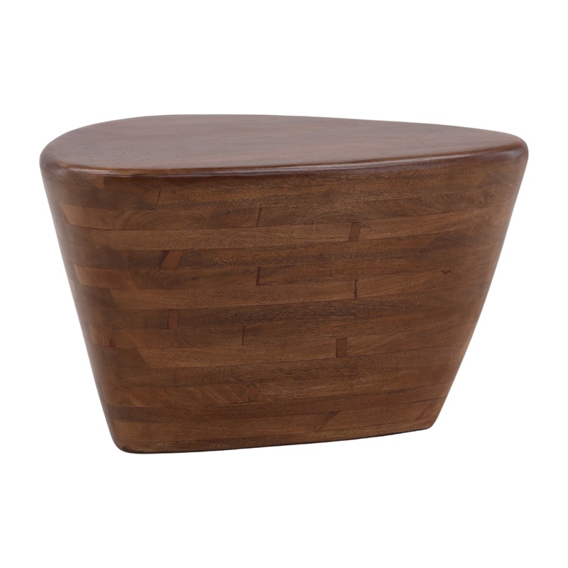 Vintage Charm Brown Solid Wood End Table