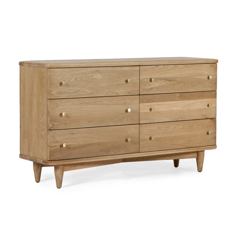 Timeless Oak Sculpted Dresser – Nature’s Charm