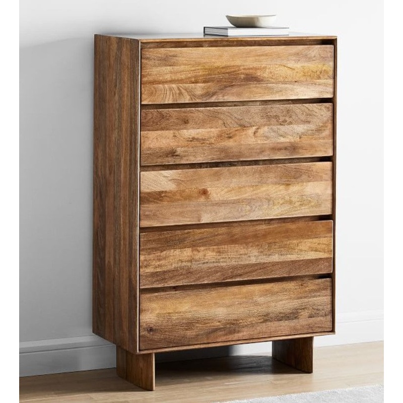 Anton Solid Wood 5 Drawer Dresser