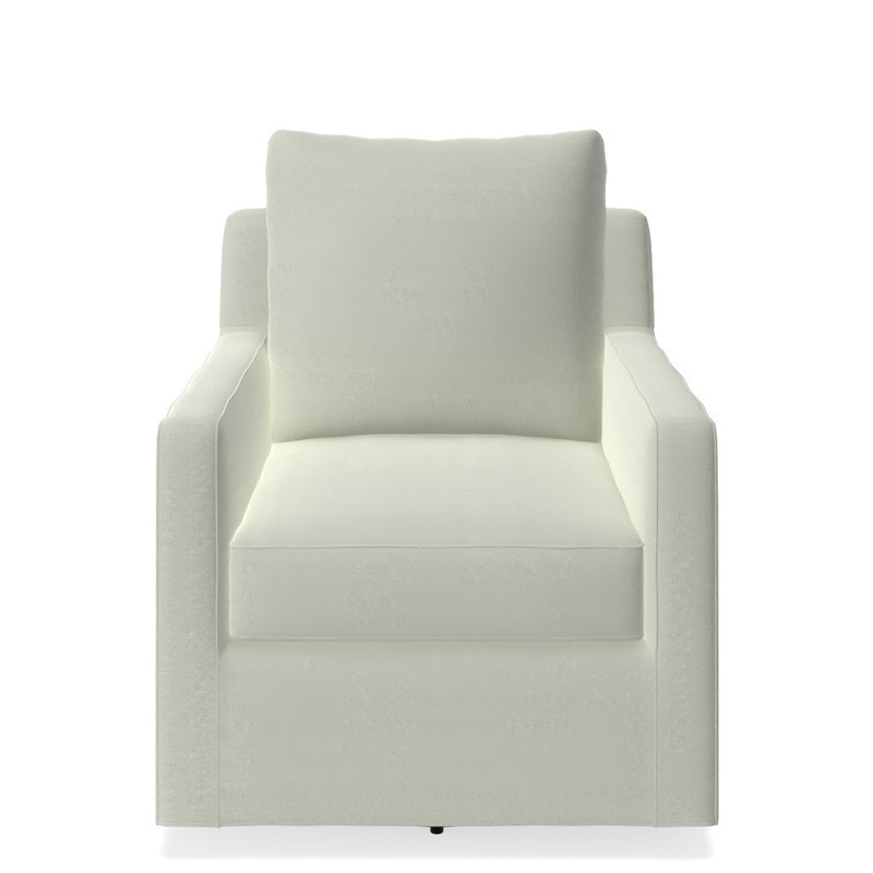 Ayden Square Arm Slipcovered Swivel Glider