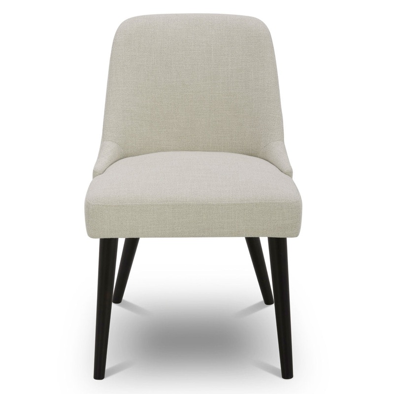 Brently Upholstered Dining Chair (Set of 2) Wade Logan Upholstery Color: Linen