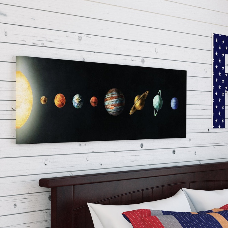 The Solar System’ by Terry Fan – Wrapped Canvas Panoramic Print Harriet Bee Size: 24″ H x 72″ W x 1.5″ D Format: Wrapped Canvas