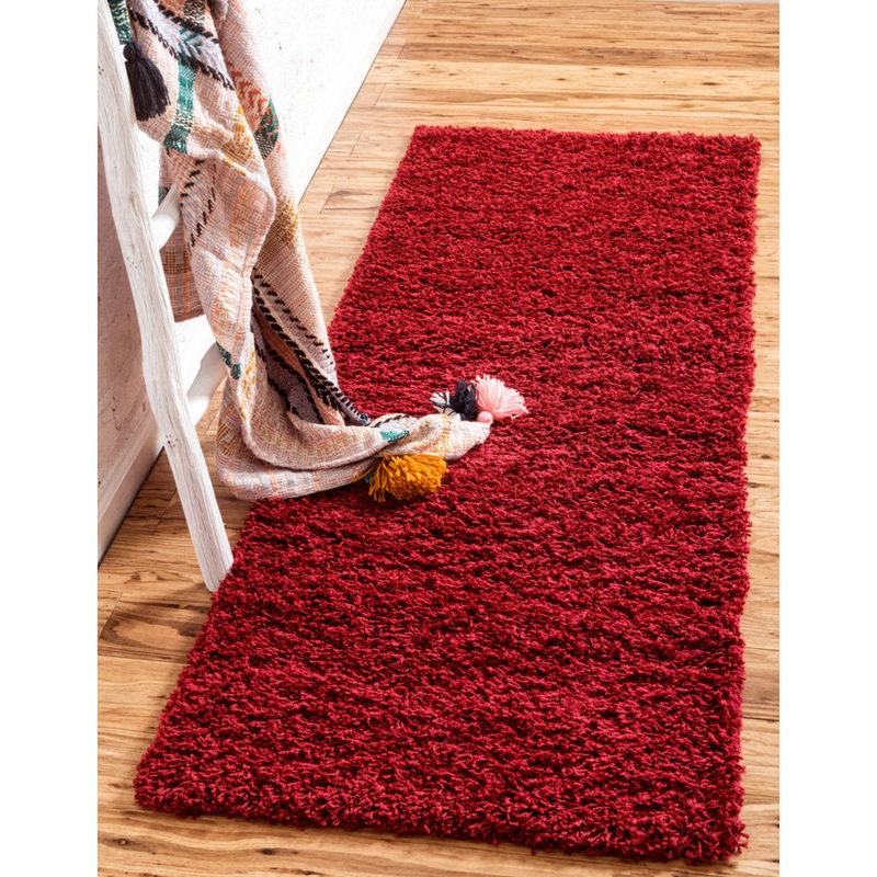 Angeline Cherry Red Area Rug Ebern Designs Rug Size: Runner 2’6″ x 16’5″