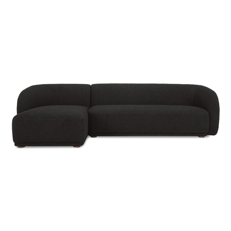 Art Deco Curve-Back Petite Sectional
