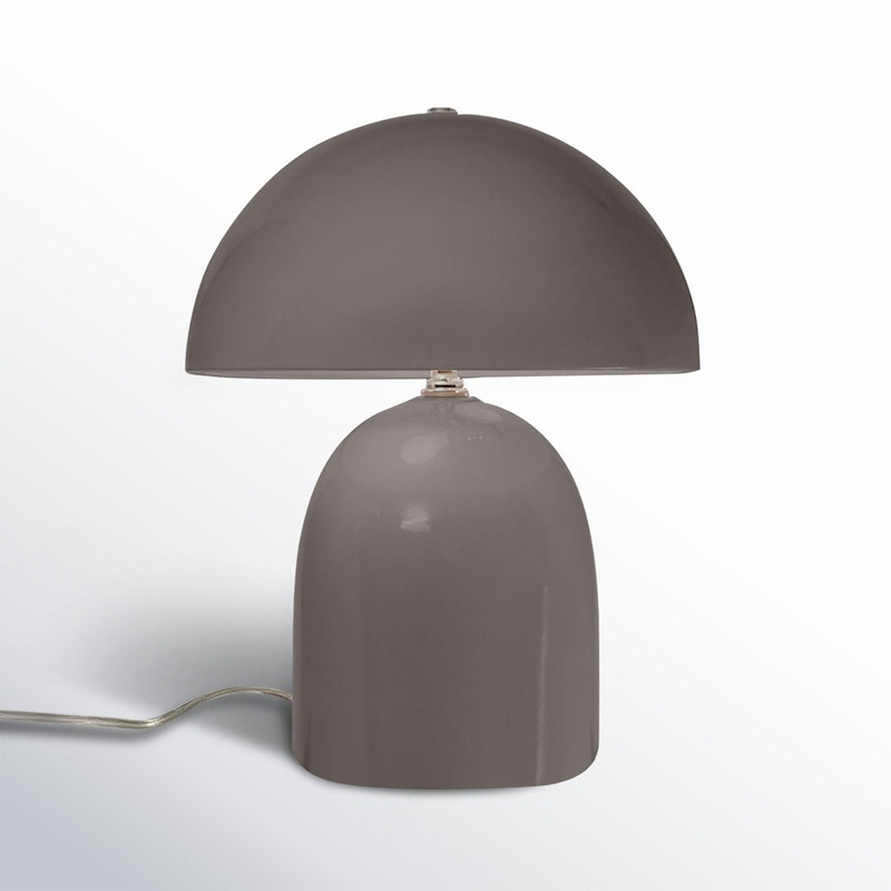 Percy Ceramic Table Lamp AllModern Base Finish: Gloss Gray