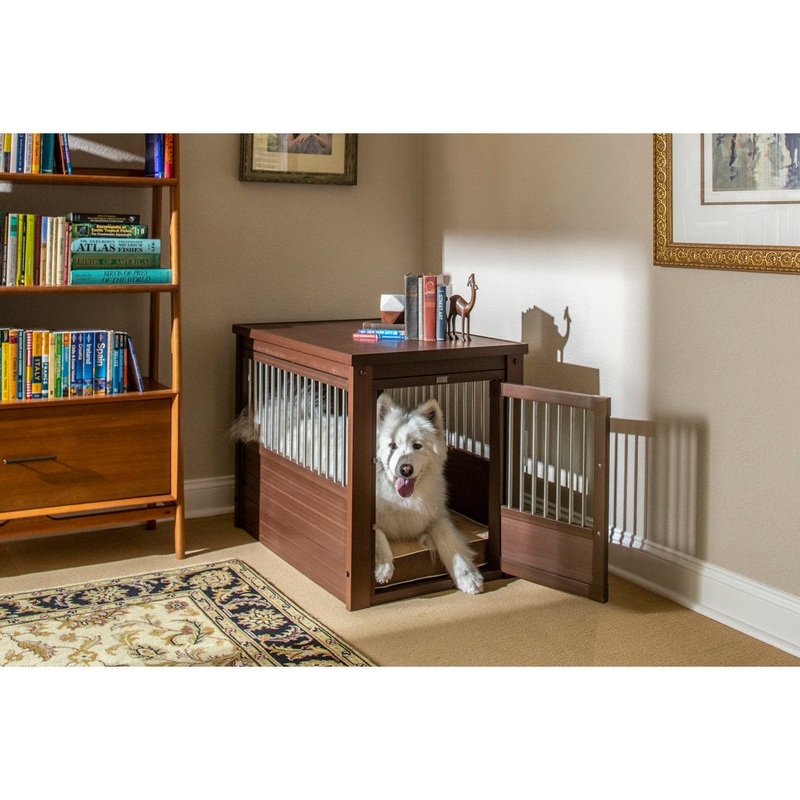 Southwick ECOFLEX Furniture-Style Dog Crate  End Table Design Archie & Oscar Color: Russet Size: Large (28″ H x 24″ W x 35.4″ D)