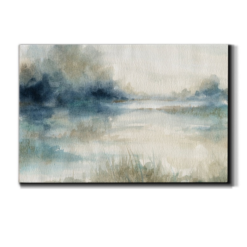 Still Evening Waters II – Wrapped Canvas Print Wade Logan Size: 18″ H x 27″ W x 1″ D