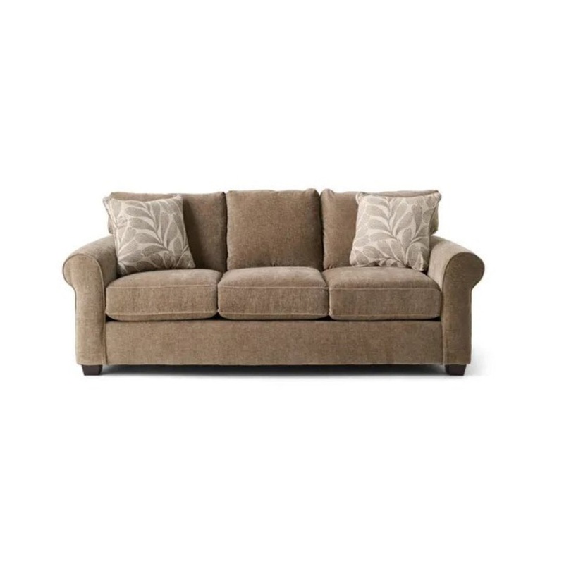 Ardmont 81” Rolled Arm Sofa with Reversible Cushions Sand & Stable Fabric: Hutton Driftwood