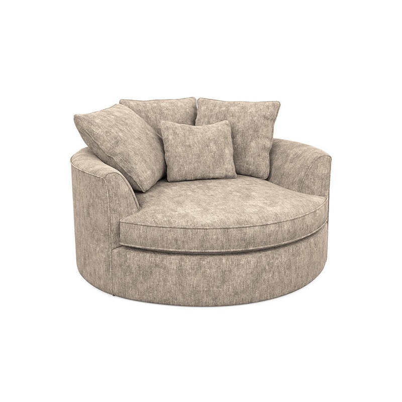 Ashonte Anjuan 61″ Wide Polyester Barrel Chair Wade Logan Fabric: Hill Beach