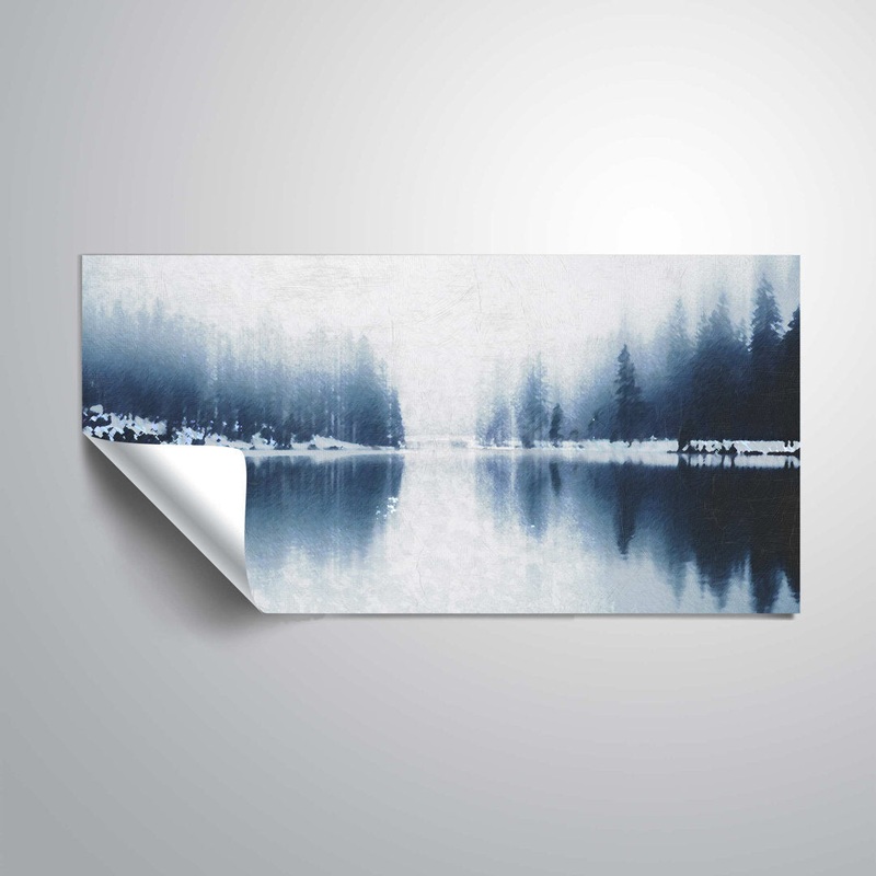 Bowstring Lake Minnesota – Print on Canvas Union Rustic Size: 18″ H x 36″ W Format: Vinyl