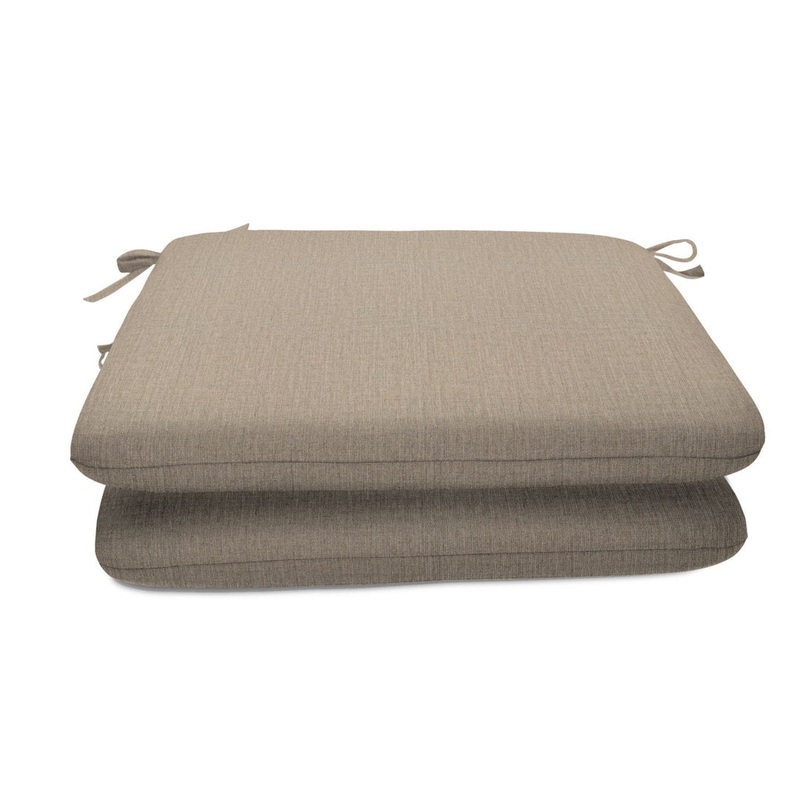 Outdoor Sunbrella Seat Cushion (Set of 2) Sol 72 Outdoor Cushion Color: Cast Ash Sunbrella Plainweave Cushion Size: 20″ W x 18″ D
