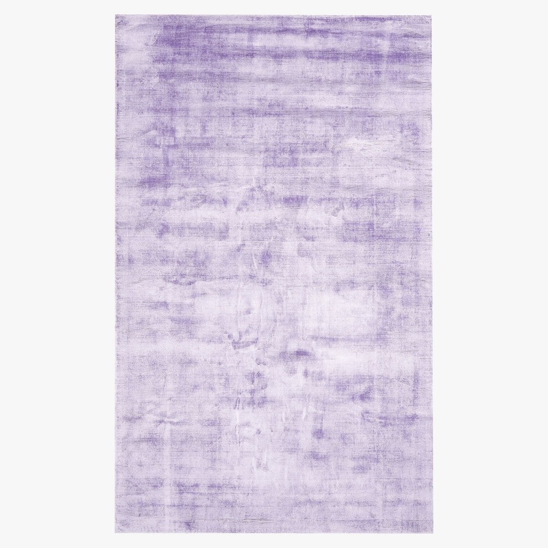Solid Viscose Rug Lavender