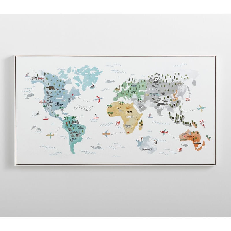 World Map Wall Art