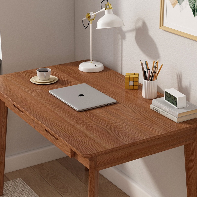 Latwon Wooden Desk Corrigan Studio Color (Top/Frame): Brown/Brown Size: 29.5″ H x 39.4″ W x 21.7″ D