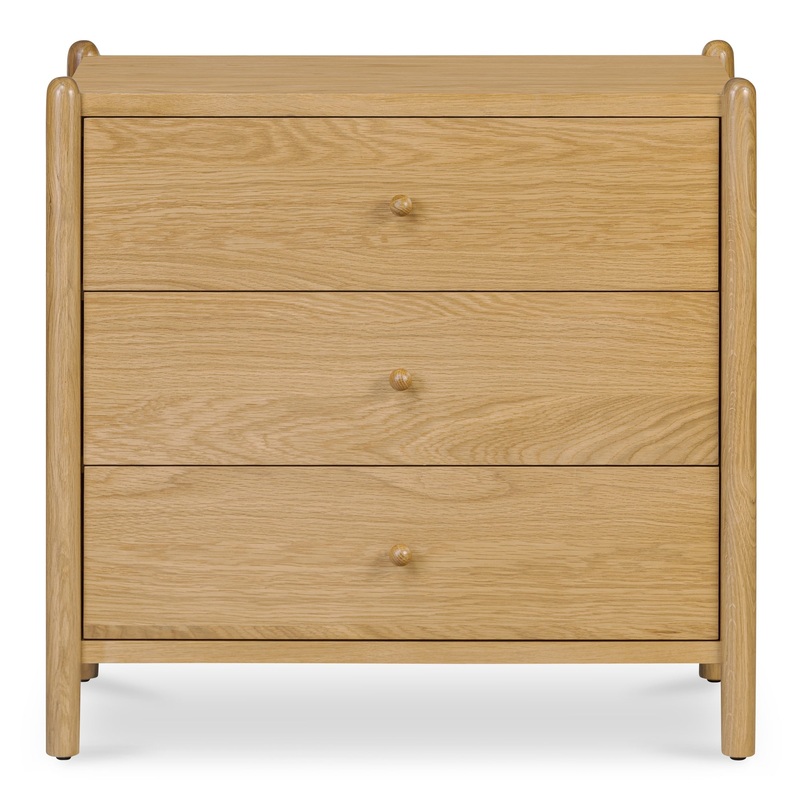 Whimsical Legged Night Stand with 3 Drawers