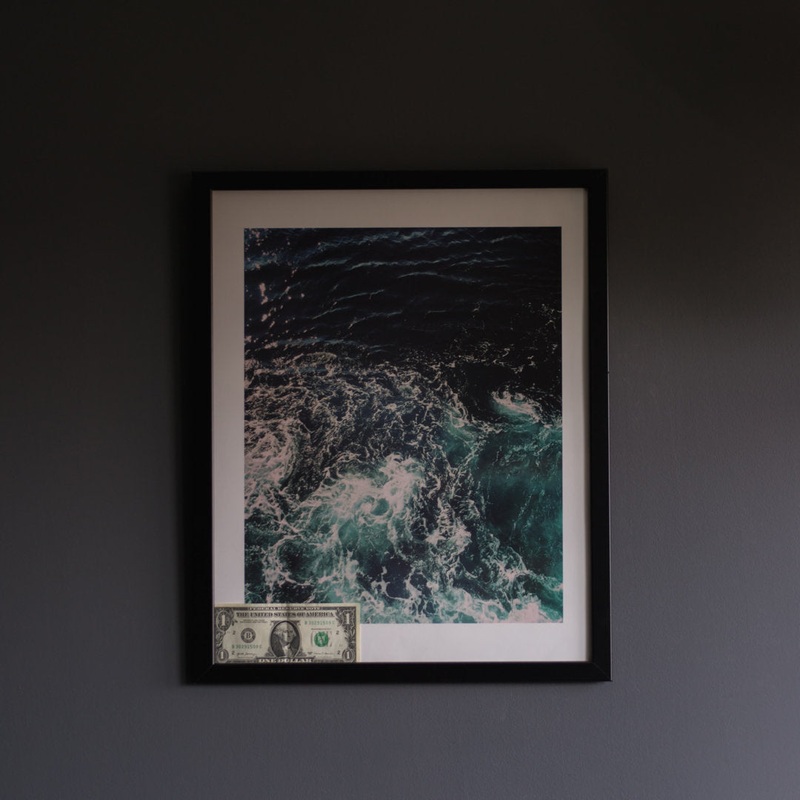 Barreneche Picture Frame Latitude Run Color: Black Picture Size: 29″ x 37″