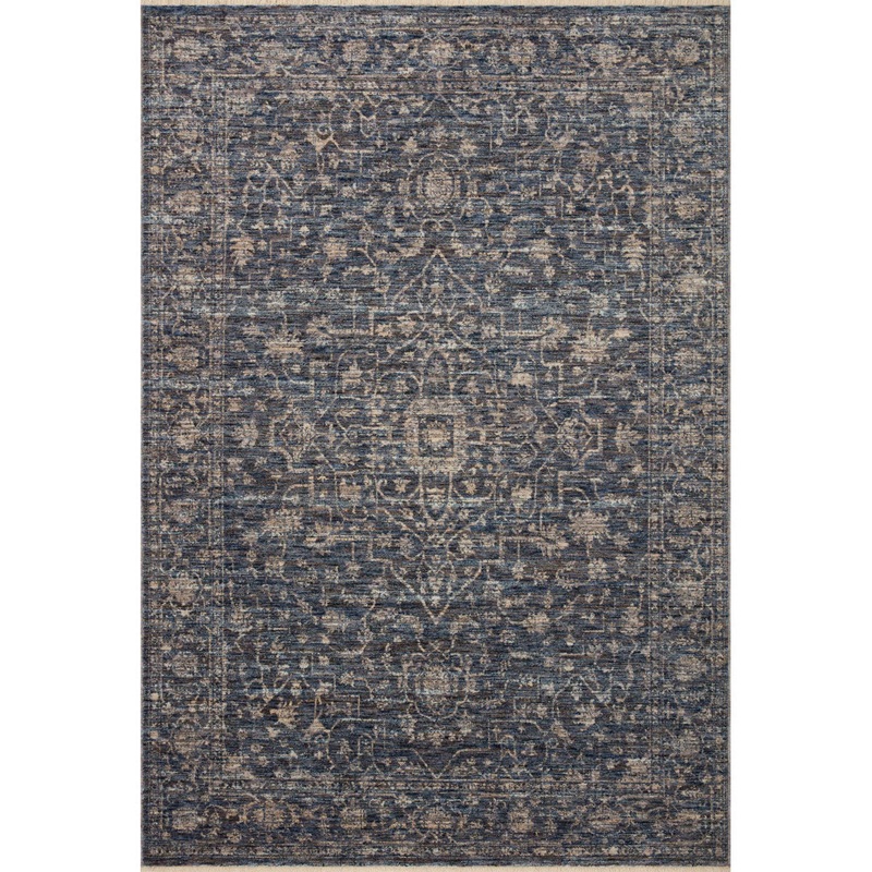 Sorrento Oriental Machine Made Power Loom Polyester Area Rug in Blue Loloi Rugs Rug Size: Rectangle 11’6″ x 15’7″