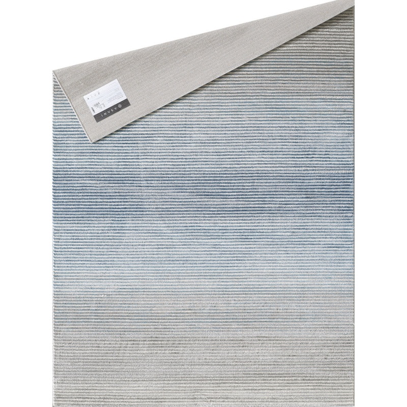 Woodstock Striped Gray/Blue Area Rug Highland Dunes Rug Size: Rectangle 3′ x 5′
